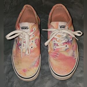 Vans Pink Tye Die Woman's Sneakers Size 7